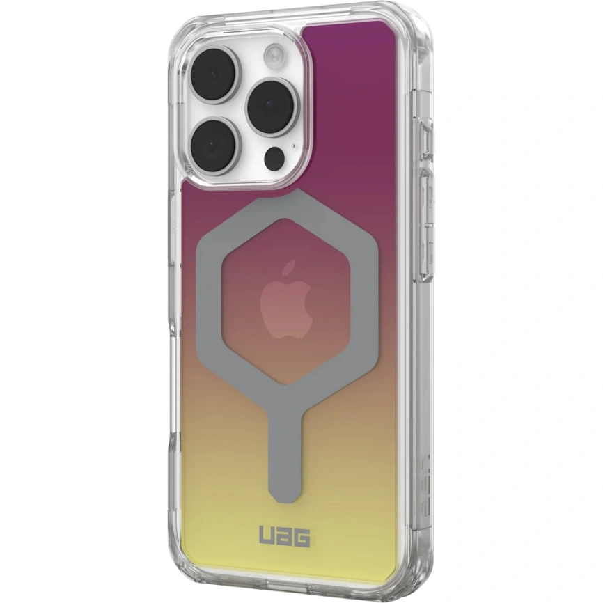 Чехол UAG MagSafe Plyo для iPhone 16 Pro Max Maroon/Yellow Ombre
