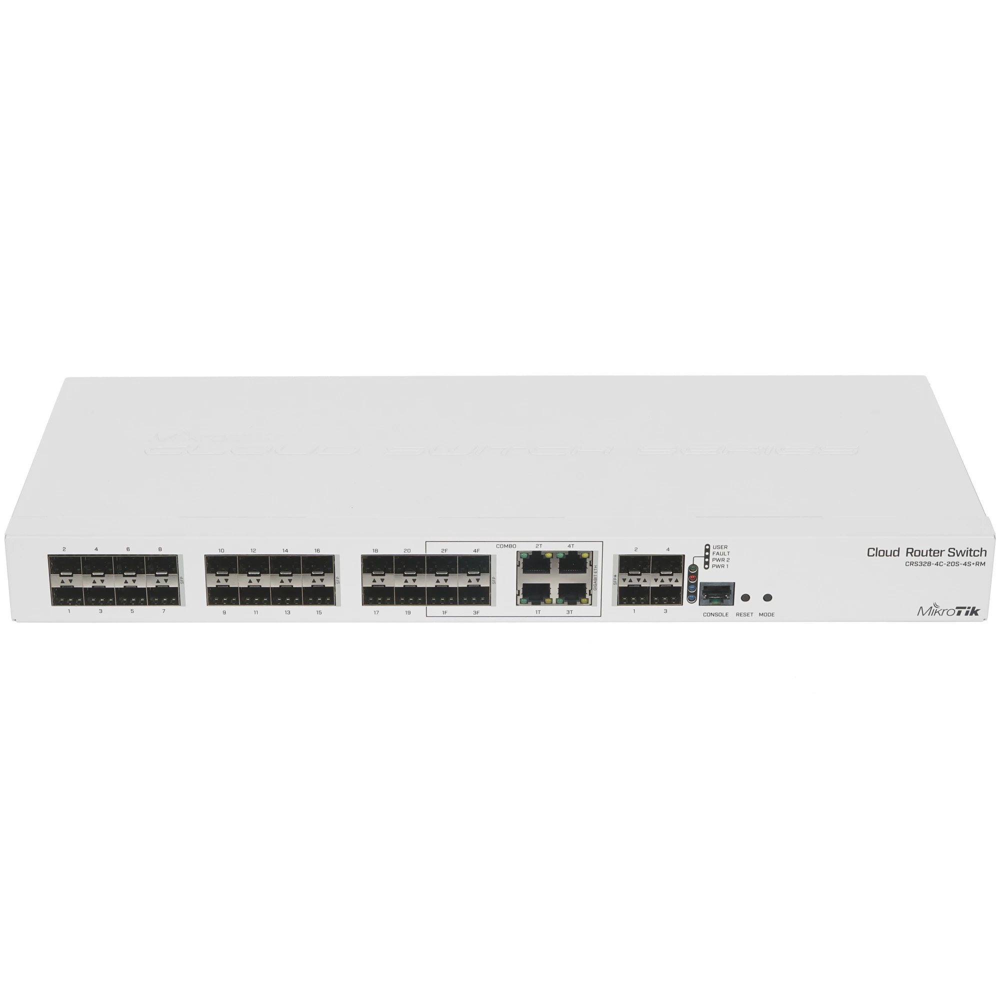 Коммутатор MikroTik CRS328-4C-20S-4S+RM, 24 порта, 1 Гбит/с, Управляемый
