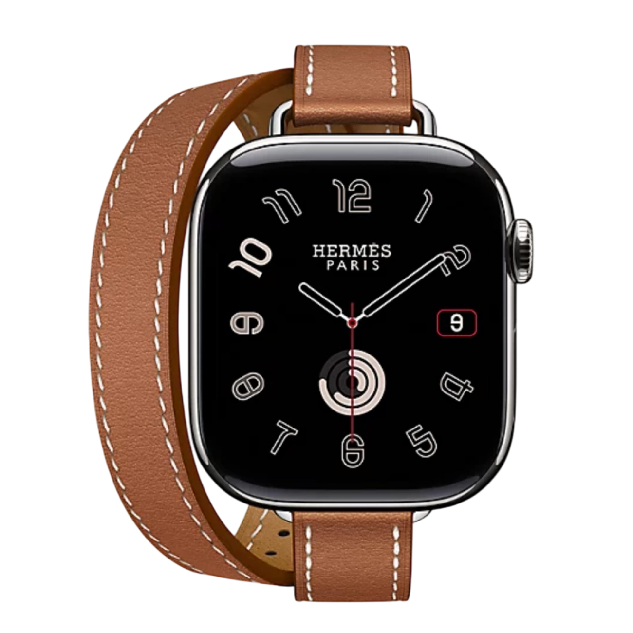 Смарт-часы Apple Watch S11 Hermes - 42 mm ремешок Double Tour Attelage Gold