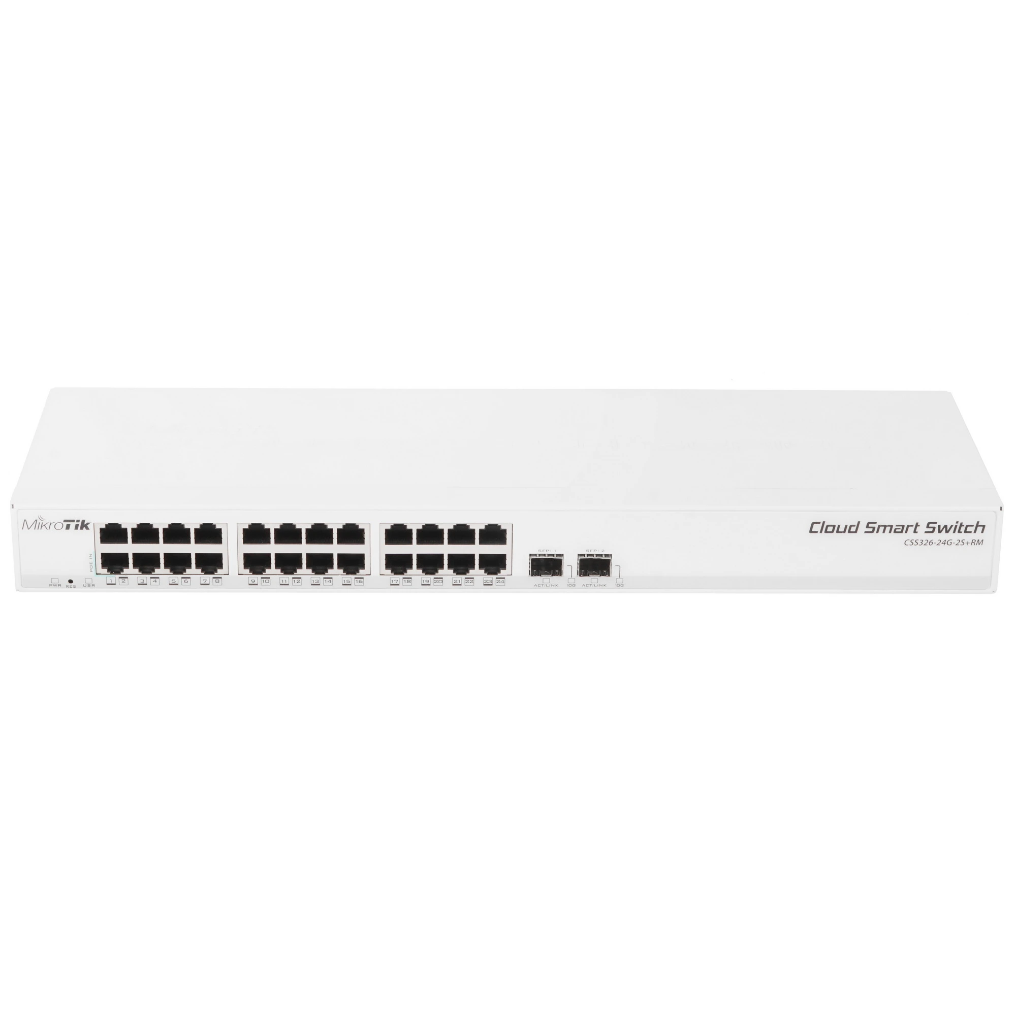 Коммутатор MikroTik CSS326-24G-2S+RM, 24 порта, 1 Гбит/с, Управляемый
