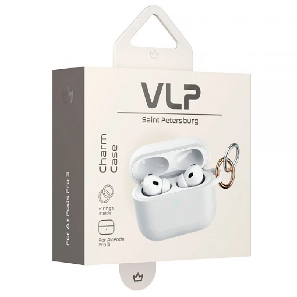 Чехол VLP Charm Case для AirPods Pro 3, Белый