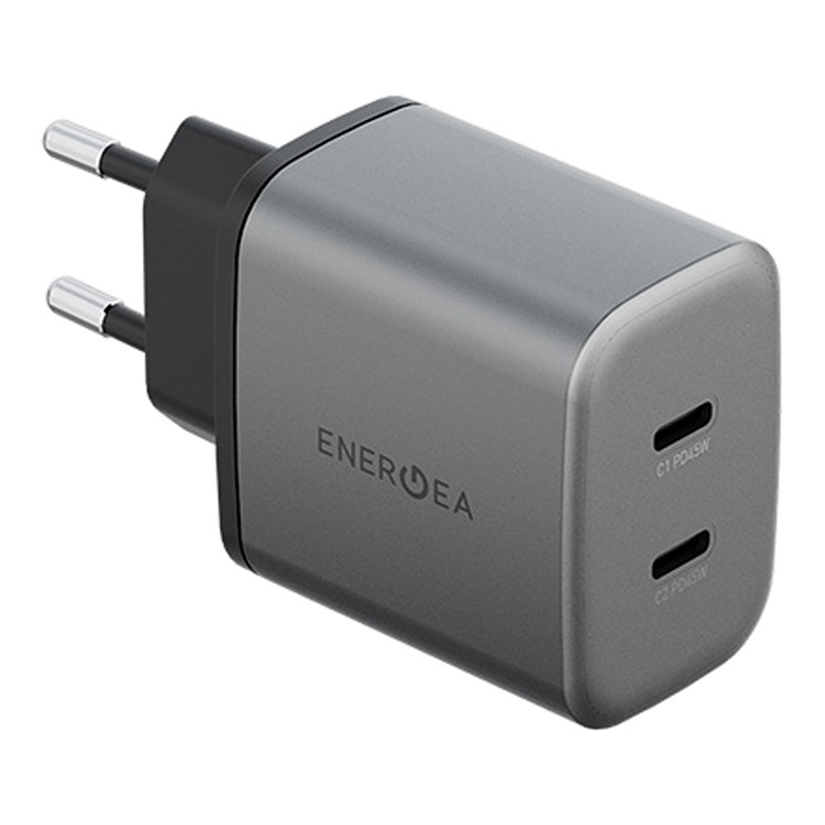 Сетевое зарядное устройство EnergEa AmpCharge GaN45 EU 45 Вт Сетевое зарядное устройство EnergEa AmpCharge GaN45 EU 45 Вт