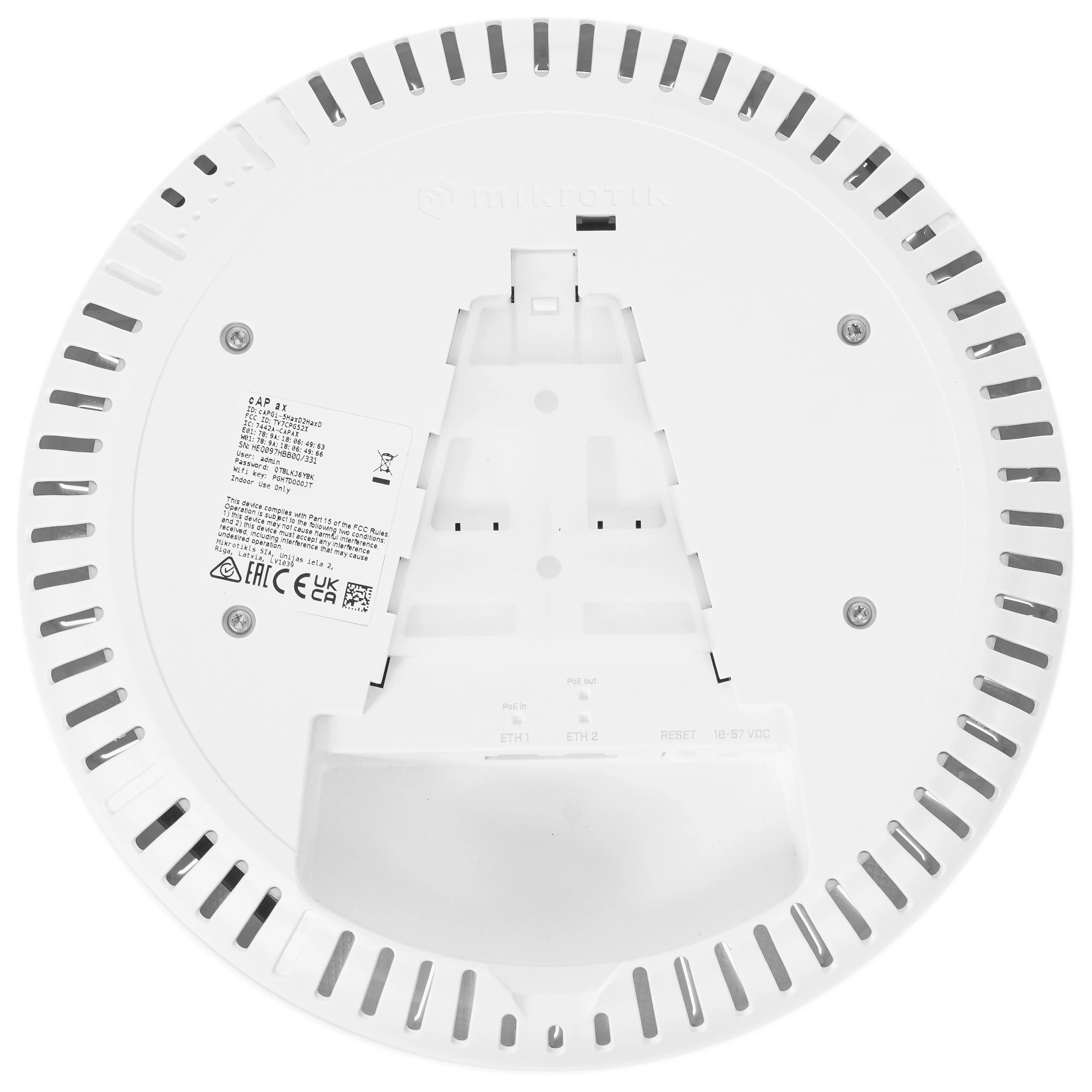 Точка доступа MikroTik cAP ax (cAPGi-5HaxD2HaxD)