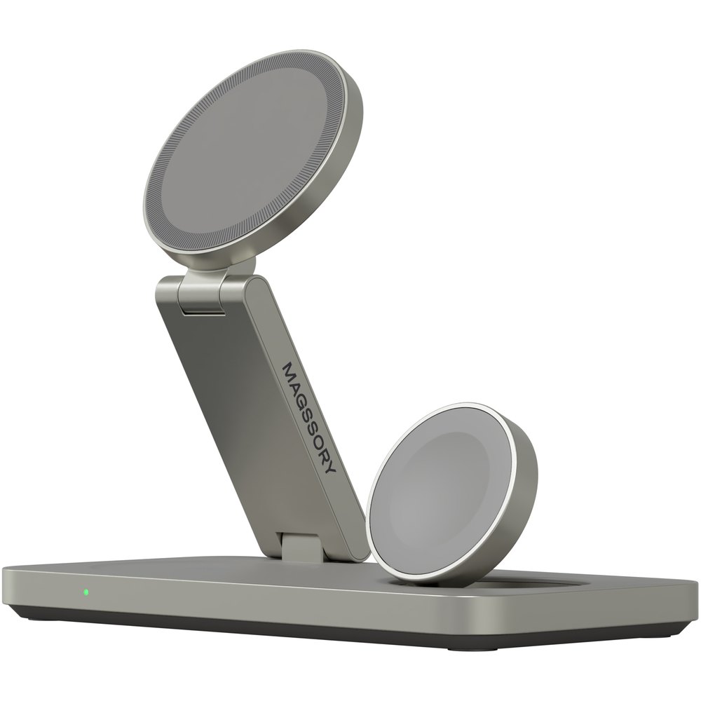 Беспроводное зарядное устройство Magssory Yoga для Apple 3-в-1 с Qi2
