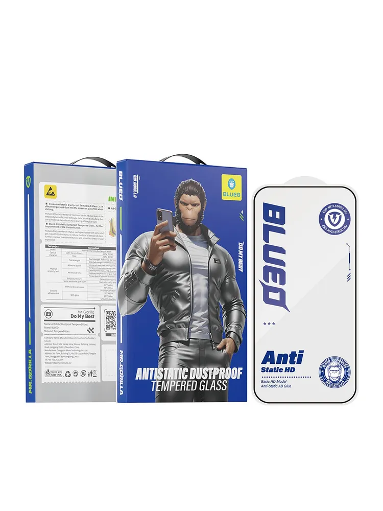 Защитное стекло BlueO Anti-Static для iPhone 17 Pro/17/16 Pro