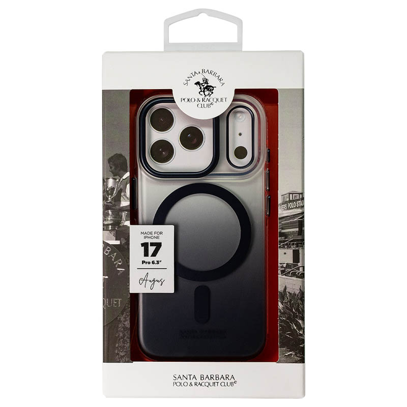 Чехол SANTA BARBARA для iPhone 17 Pro Augus Magsafe, Темно-синий