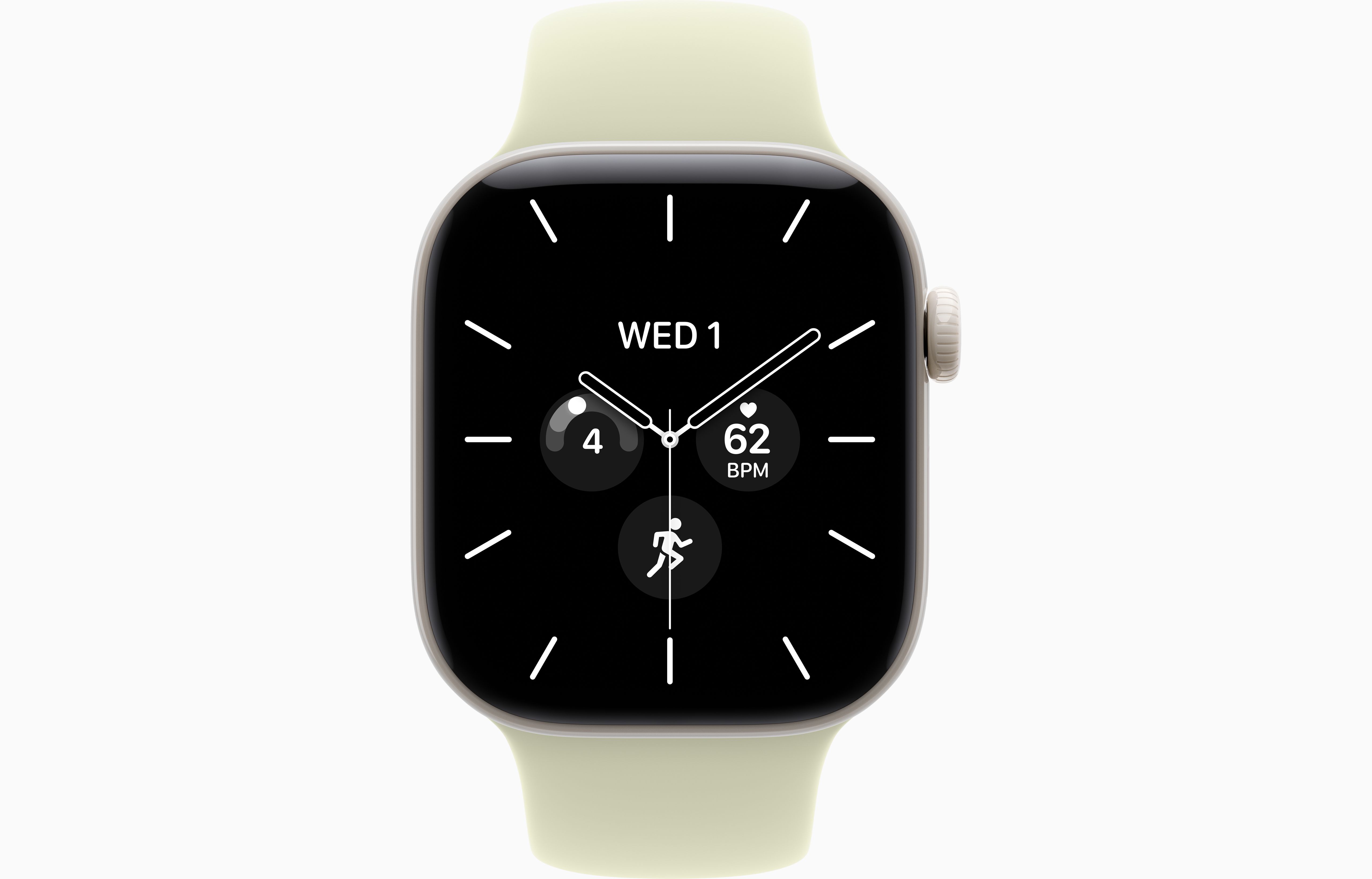 Смарт-часы Apple Watch Series 12, 46 мм, GPS + Cellular, Ceramic Pearl White, Sport Band Pale Succulent, M/L