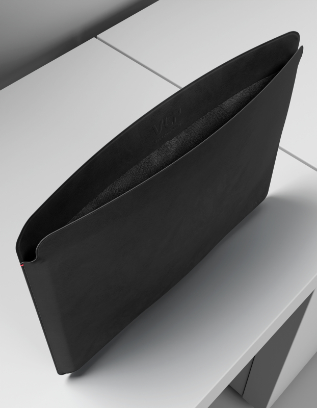 Чехол VLP Velar Sleeve для MacBook Air 15.3", кожа,  Черный