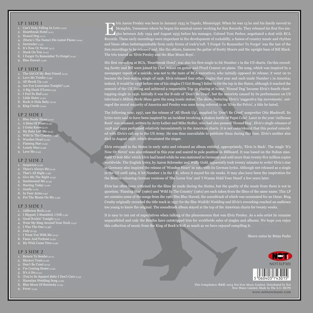 Виниловая пластинка PRESLEY ELVIS - Platinum Collection (Silver)