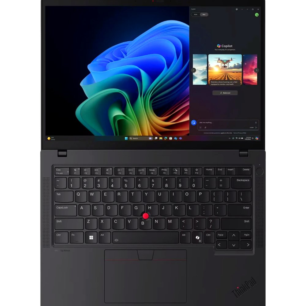 Ноутбук Lenovo ThinkPad T14 21QG00ATGQ (14", Intel Core Ultra 5 228V, 32 ГБ, 512 ГБ SSD) 21QG00ATGQ, черный