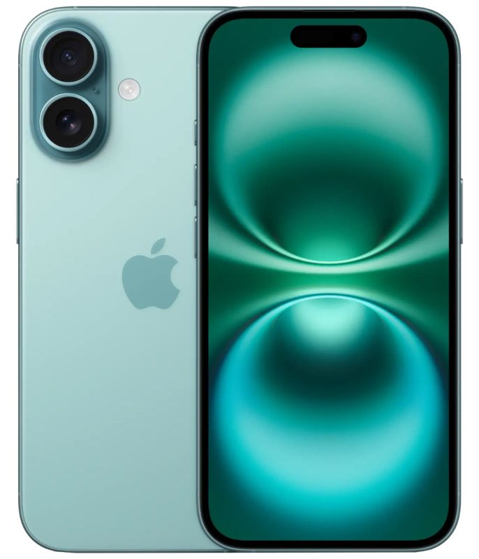 Смартфон Apple iPhone 16 128 ГБ Бирюзовый Смартфон Apple iPhone 16 128 ГБ Бирюзовый
