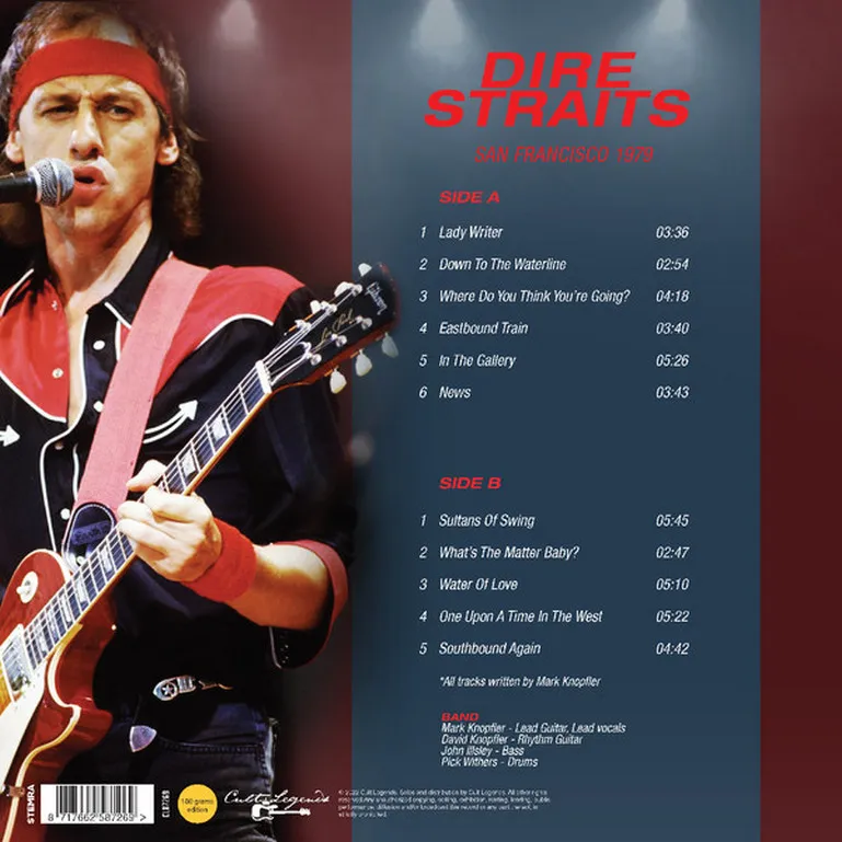 Виниловая пластинка DIRE STRAITS - San Francisco 1979