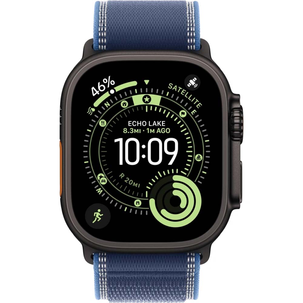 Смарт-часы Apple Watch Ultra 3 - 49 mm Black Titanium case | ремешок Trail Loop | Blue/Bright Blue, S/M