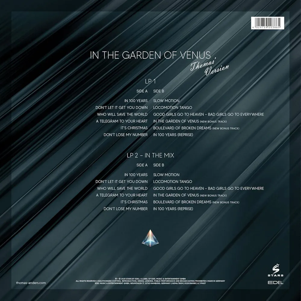Виниловая пластинка ANDERS THOMAS - Sings Modern Talking: In The Garden Of Venus