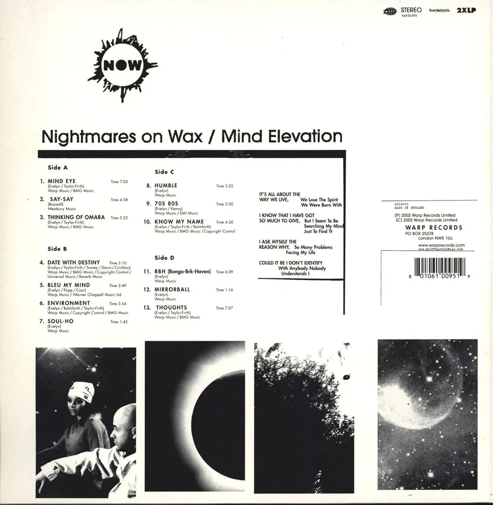 Виниловая пластинка NIGHTMARES ON WAX - Mind Elevation