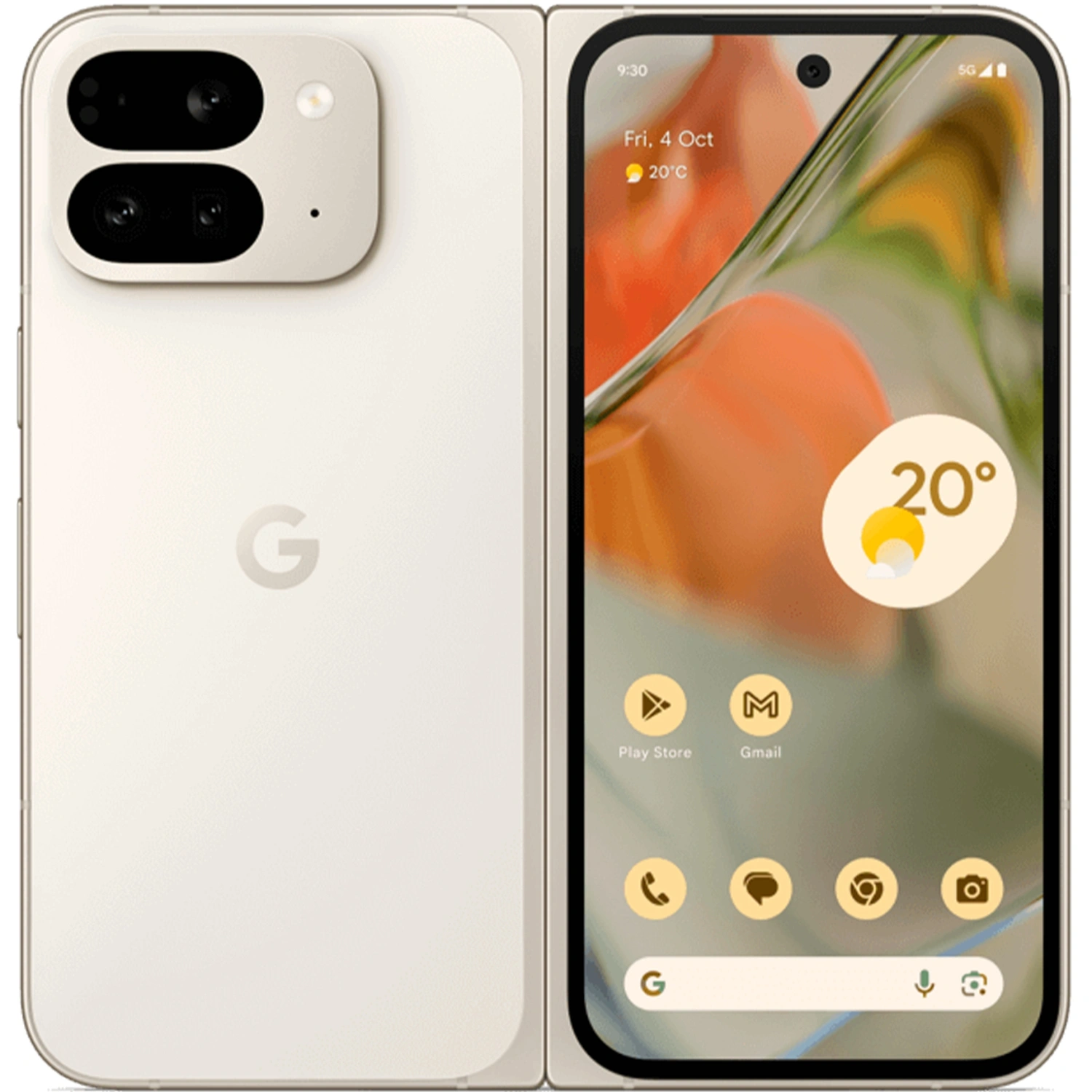 Смартфон Google Pixel 9 Pro Fold | 16/512 ГБ | Porcelain (Фарфоровый) (Global Version)