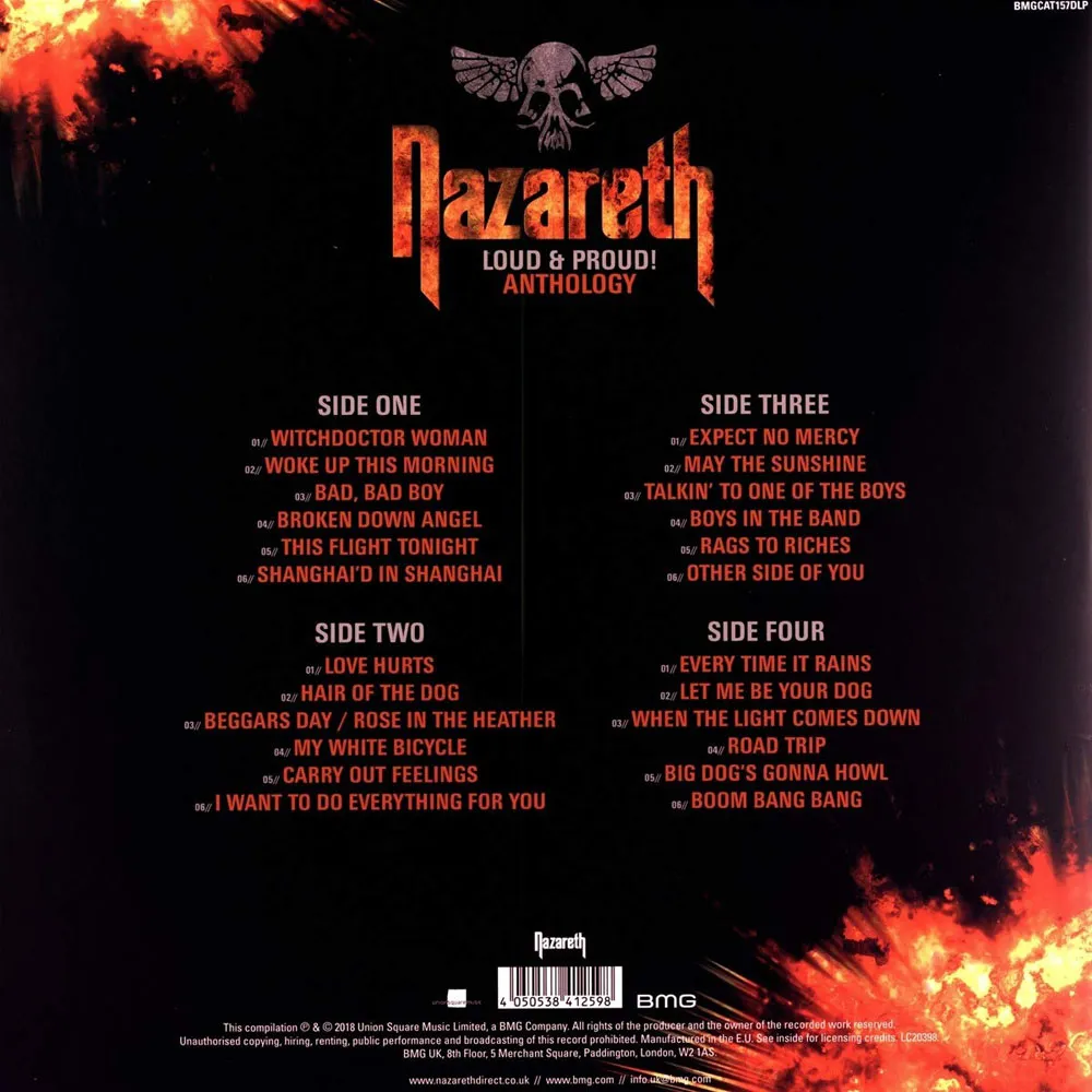 Виниловая пластинка NAZARETH - Loud & Proud! Anthology Greatest Hits (Bright Red & Orange)