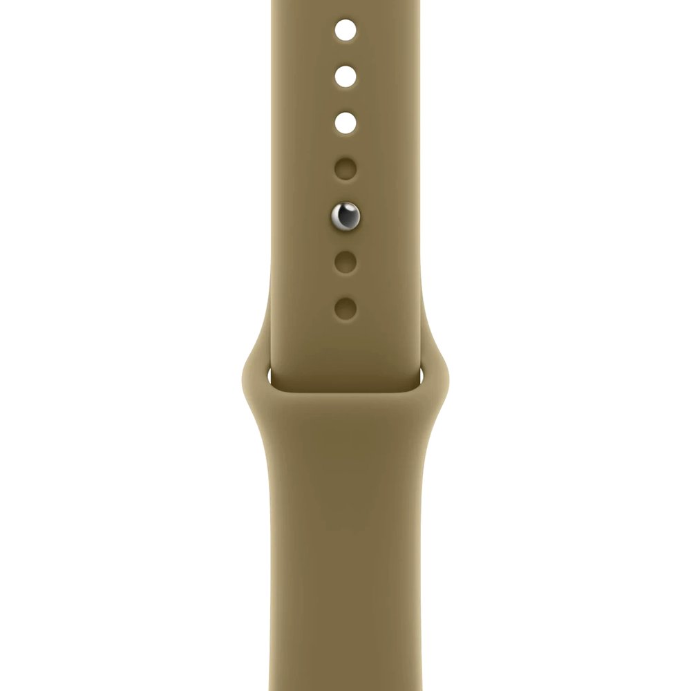 Смарт-часы Apple Watch Series 12, 46 мм, GPS, корпус алюминий Dark Bronze, ремешок Sport Band Olive, размер M/L