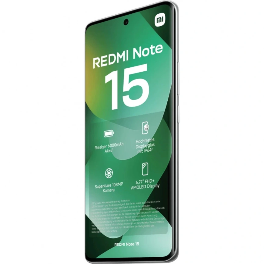 Смартфон Xiaomi Redmi Note 15 4G | 8/256 ГБ (Зеленый | Forest Green) (Global Version)