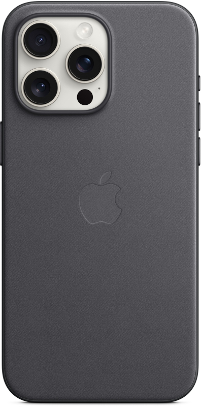 Чехол Apple MagSafe FineWoven для iPhone 15 Pro Max, Черный