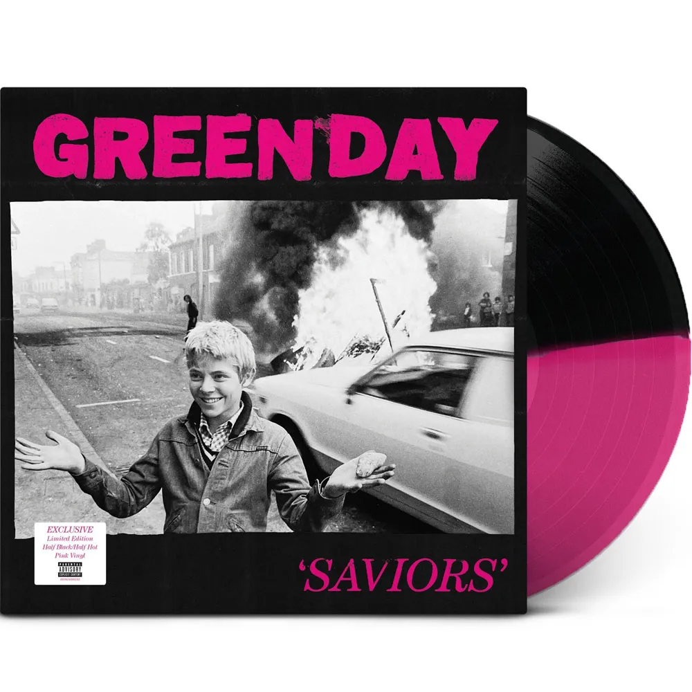 Виниловая пластинка GREEN DAY - Saviors (Pink/Black Marbled)