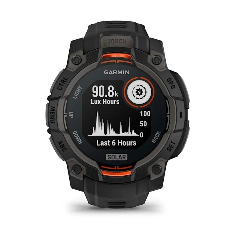 Смарт-часы Garmin Instinct 3 - 45 mm, Solar, Черный, черный ремешок