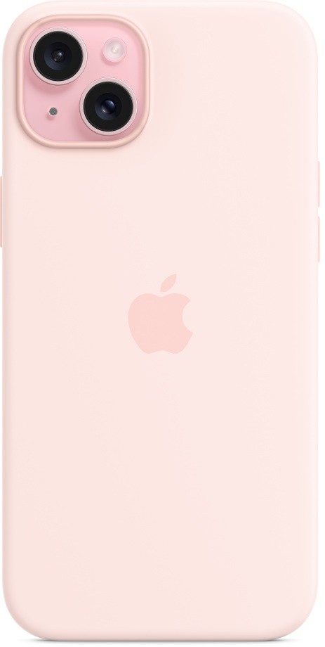Чехол для iPhone 15 Plus Силиконовый Розовый