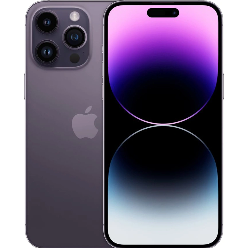 Смартфон Apple iPhone 14 Pro Max DualSim 128 ГБ, (Deep Purple | Темно-фиолетовый) Смартфон Apple iPhone 14 Pro Max DualSim 128 ГБ, (Deep Purple | Темно-фиолетовый)