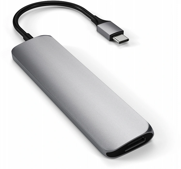 Хаб Satechi USB-C 6 в 1 (ST-SCMA2M) Space Gray