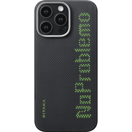 Чехол PITAKA Aries Tactile Woven Case для iPhone 16 Pro Max, принт NoProblemo Чехол PITAKA Aries Tactile Woven Case для iPhone 16 Pro Max, принт NoProblemo