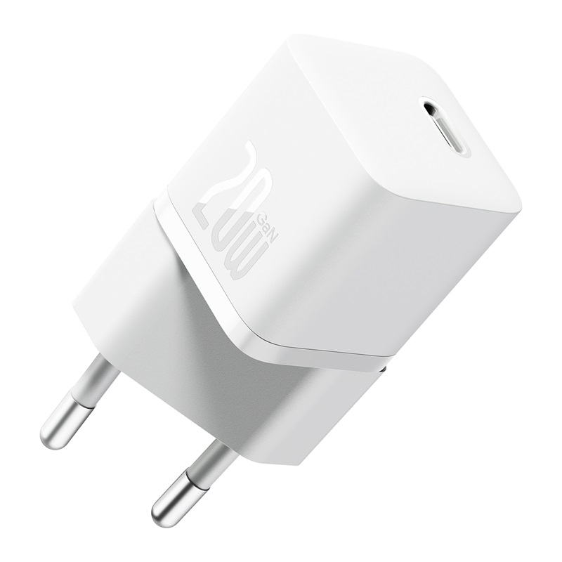 Сетевое зарядное устройство OS-Baseus GaN5 Fast Charger(mini) 1C 20W EU (CCGN050102) Белое Сетевое зарядное устройство OS-Baseus GaN5 Fast Charger(mini) 1C 20W EU (CCGN050102) Белое