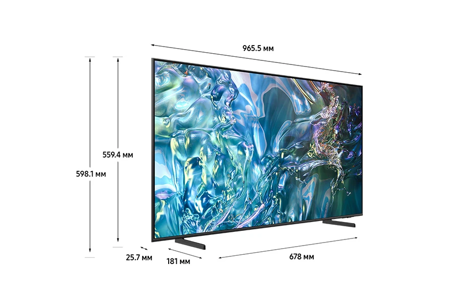 Телевизор Samsung 43" (109 см) QE43Q60DAUXRU серый Телевизор Samsung 43" (109 см) QE43Q60DAUXRU серый