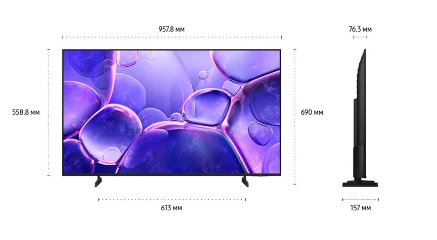 Телевизор Samsung UE43U8000FUXRU 43" (108 см) черный