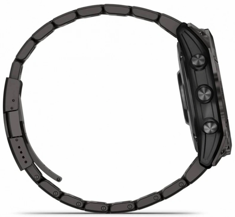 Смарт-часы Garmin Fenix 7X Pro Sapphire Solar Edition - 51 mm, Титановый, угольно-серый безель с DLC-покрытием, титановый браслет