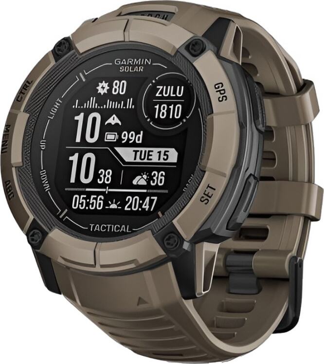 Смарт-часы Garmin Instinct 2X Solar Tactical Edition - 50 mm, Коричневый
