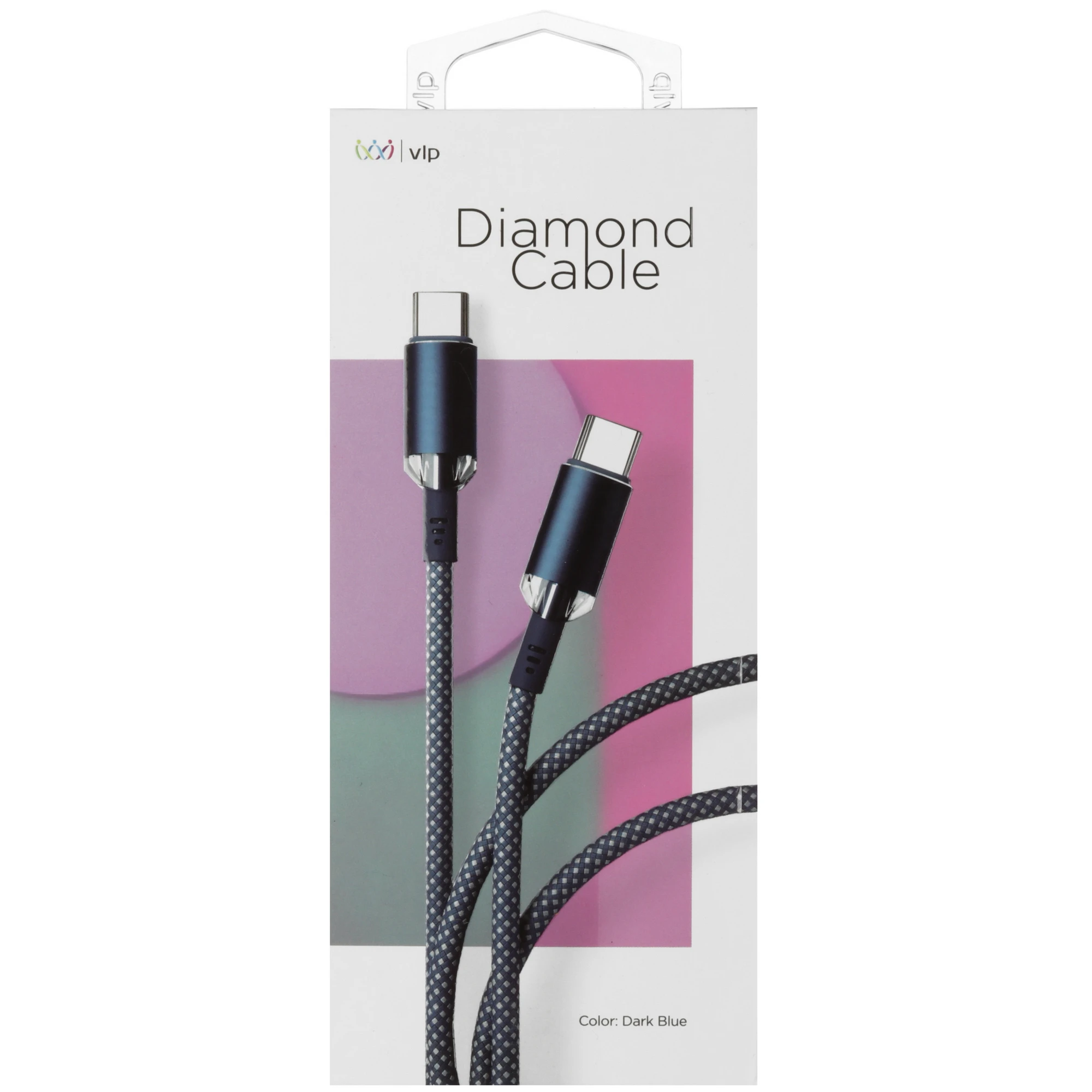Кабель VLP Diamond Cable USB-C 1.2 м,  Темно-синий