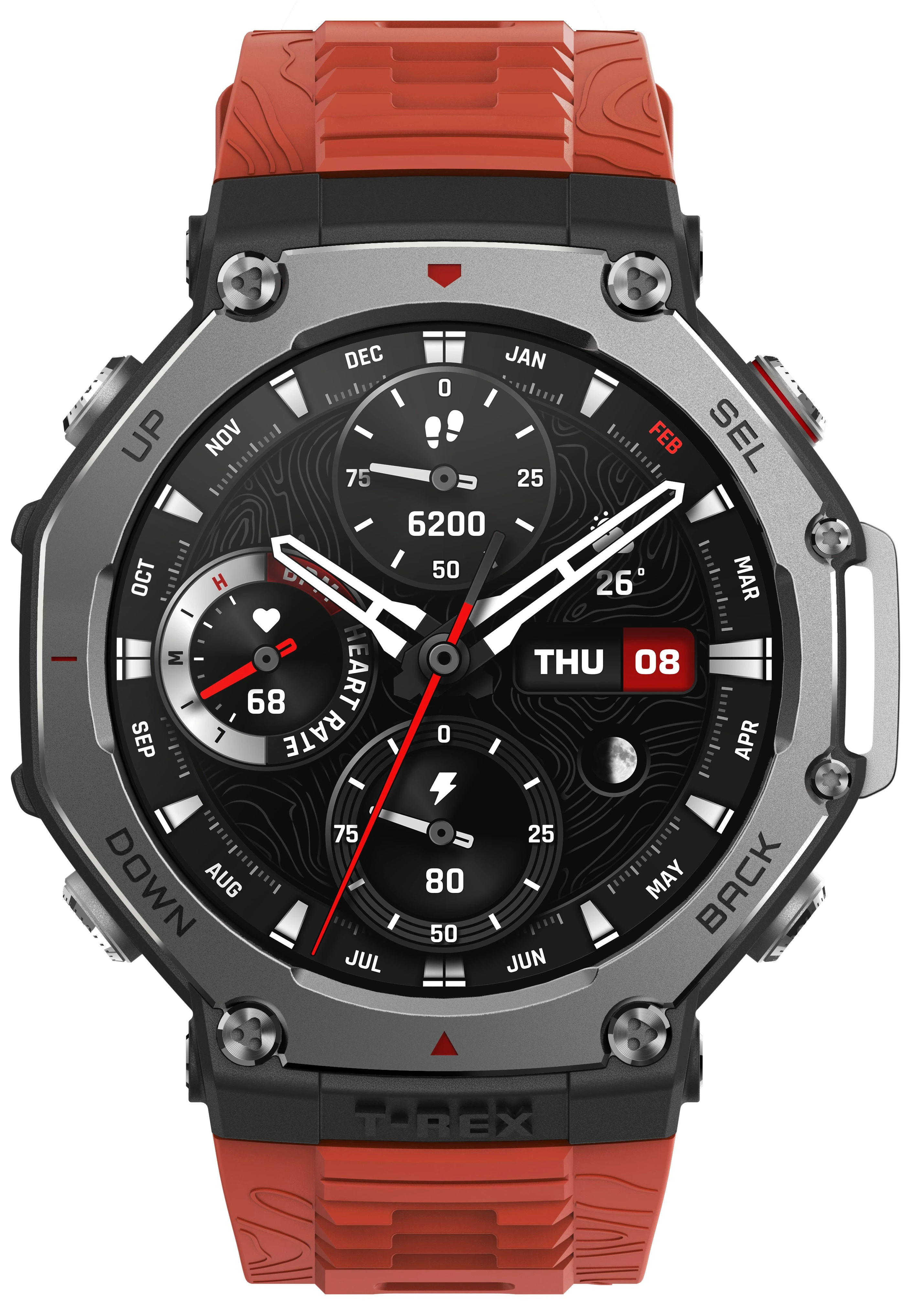 Смарт-часы Amazfit T-Rex 3 48 мм Lava Red