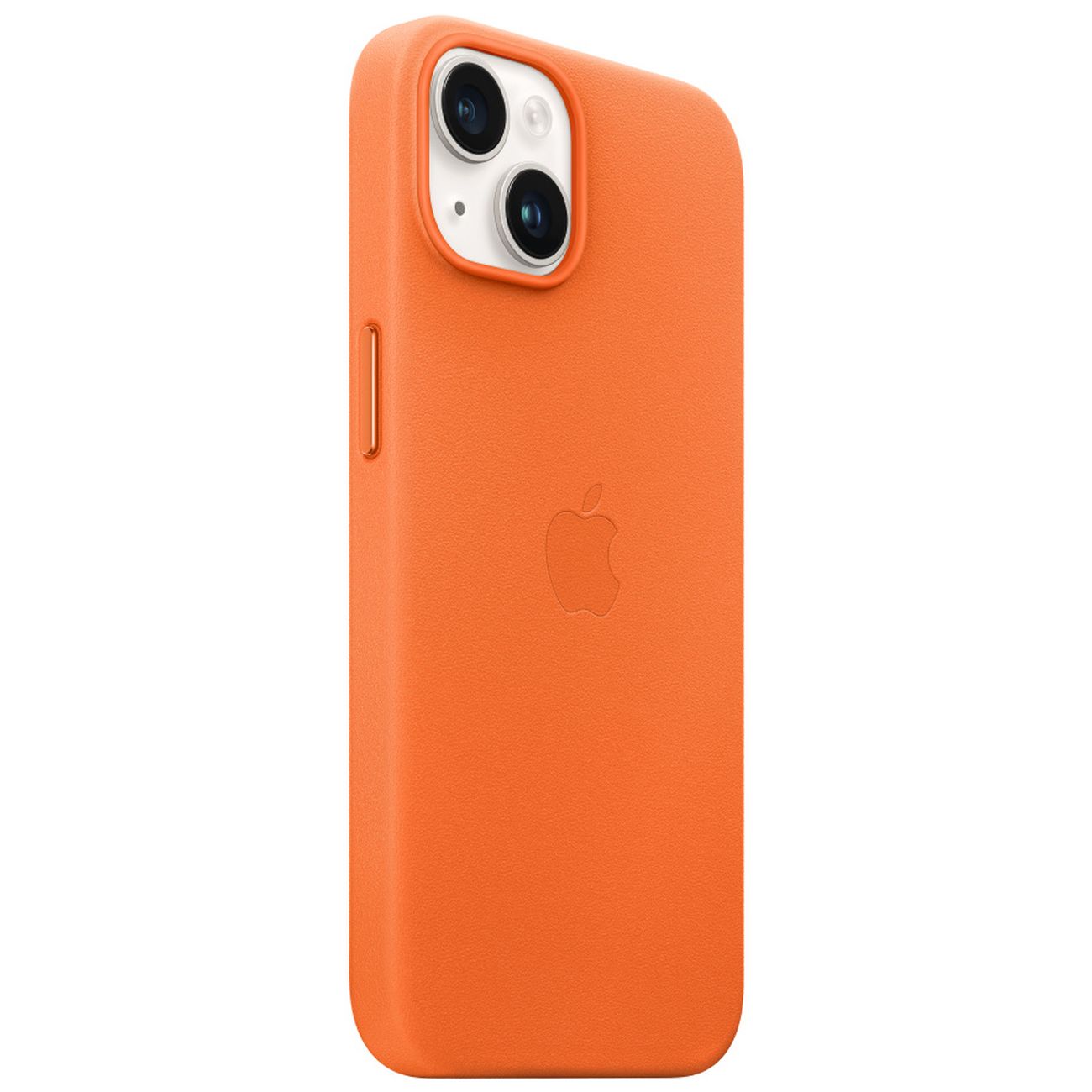 Чехол iPhone 14 Leather MagSafe Оранжевый - MPP83