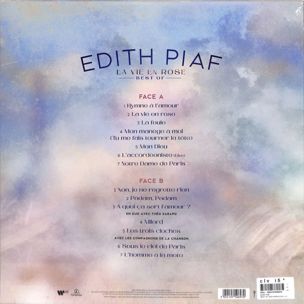 Виниловая пластинка PIAF EDITH - La Vie En Rose - Best Of