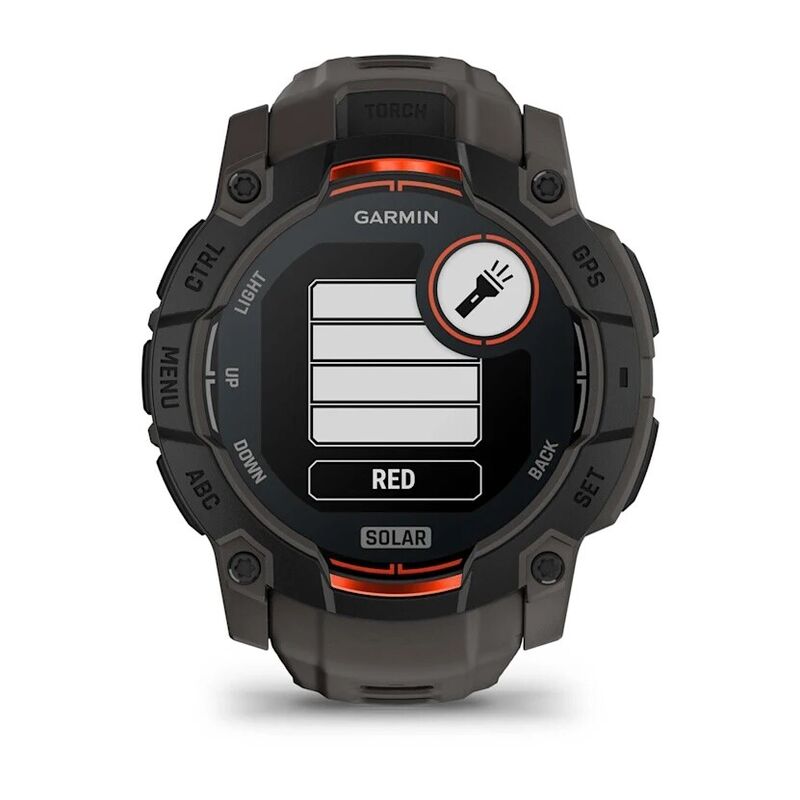 Смарт-часы Garmin Instinct 3 - 50 mm, Solar, Черный, угольно-черный ремешок