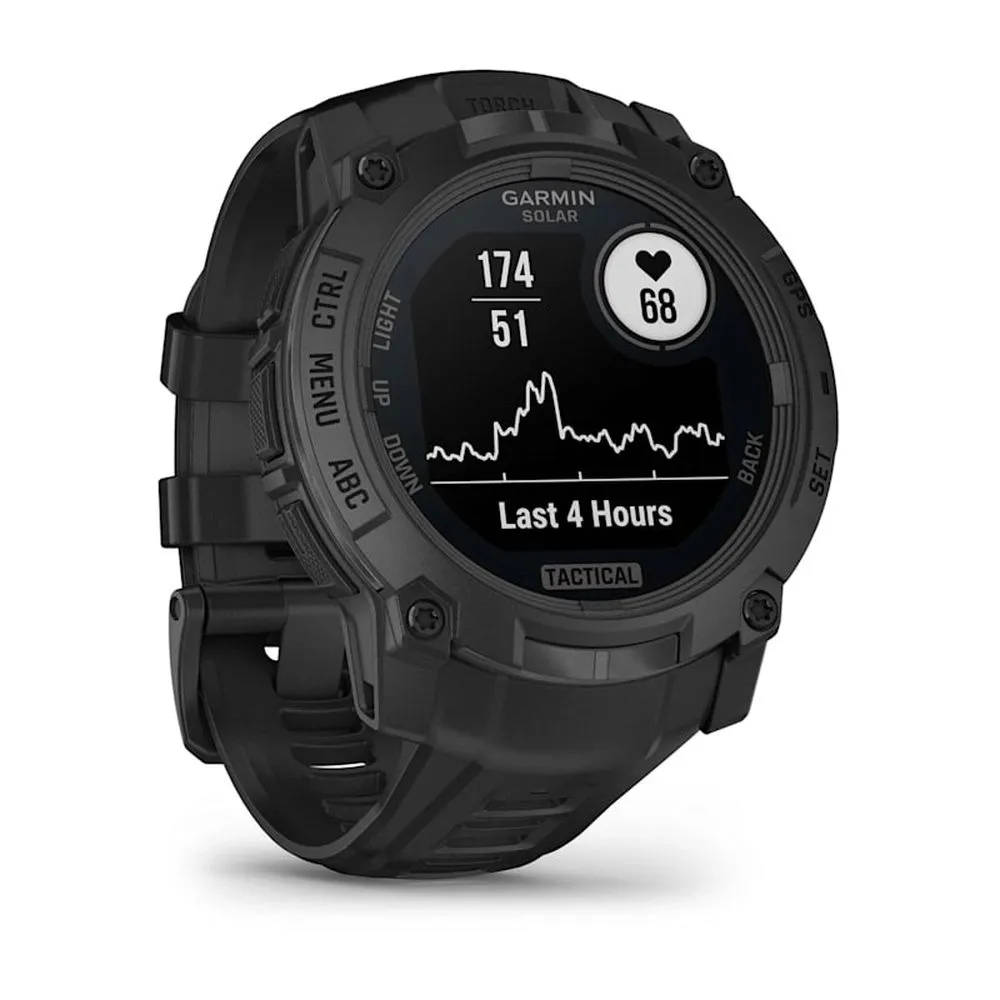 Смарт-часы Garmin Instinct 3 Tactical Edition - 50 mm, Solar, Черный, черный ремешок