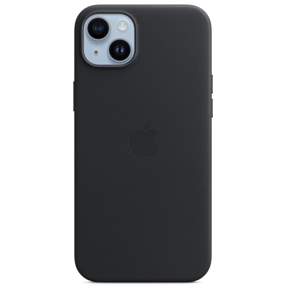 Чехол iPhone 14 Plus Leather MagSafe, Черный