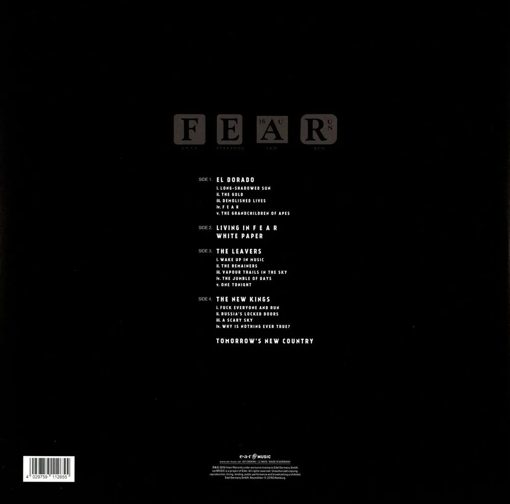 Виниловая пластинка MARILLION - F E A R