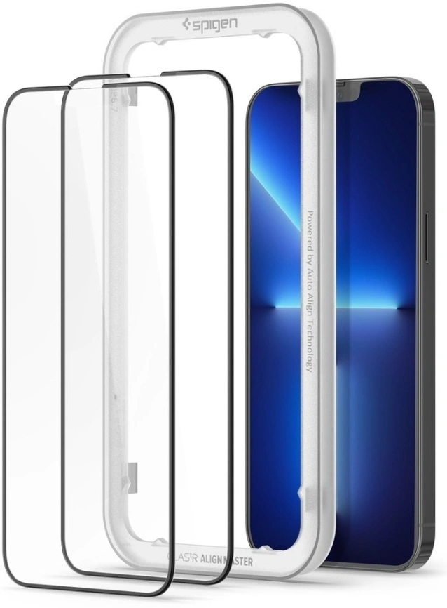 Защитное стекло Spigen iPhone 13 Pro Max ALM Glass FC 2-Pack (AGL03377)