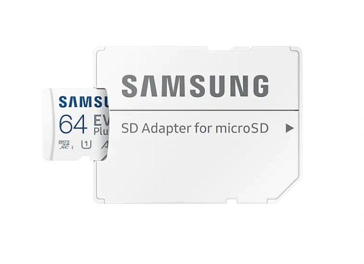 Карта памяти Samsung EVO Plus 64GB MicroSDXC Class 10/UHS-I/U3/130Мб/с MB-MC64KA