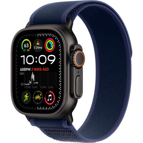 Смарт-часы Apple Watch Ultra 2 (2024) GPS + Cellular - 49 mm Black Titanium case | ремешок Trail Loop | цвет Синий (M/L)