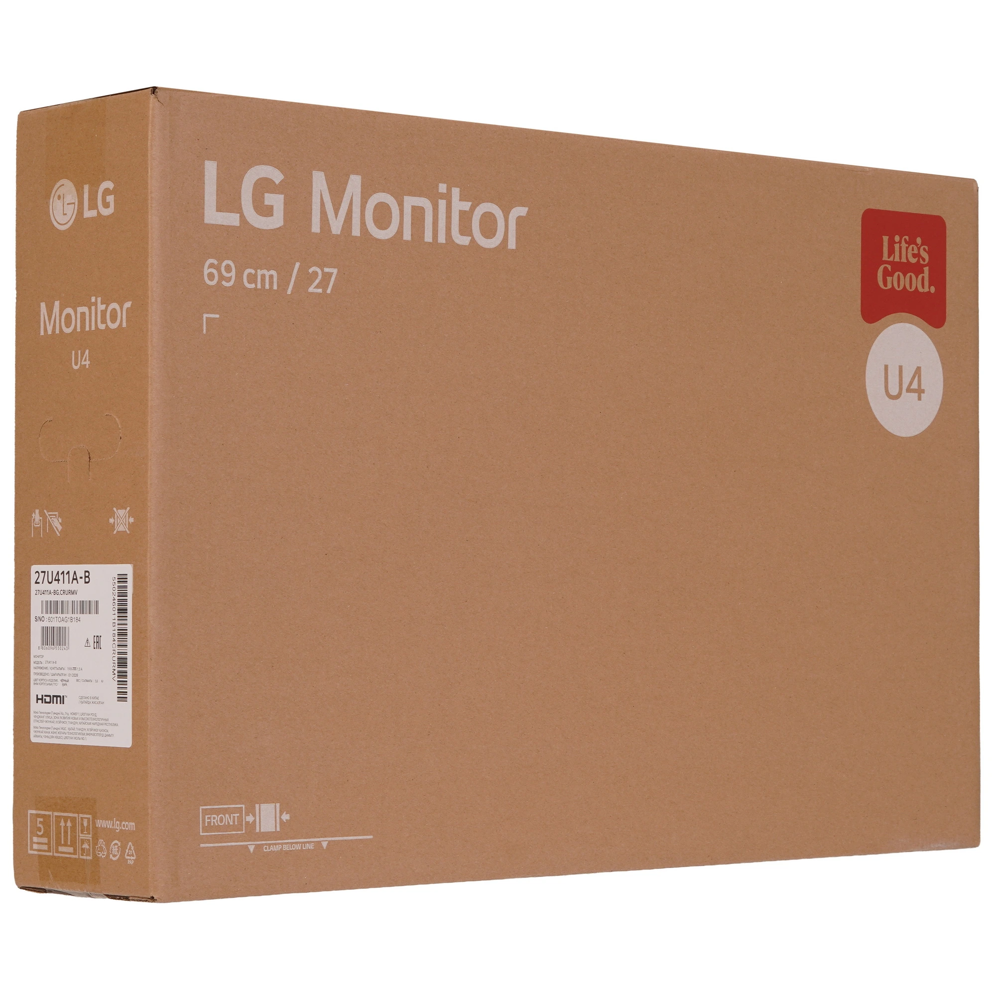 Монитор LG 27U411A-B 120 IPS Черный