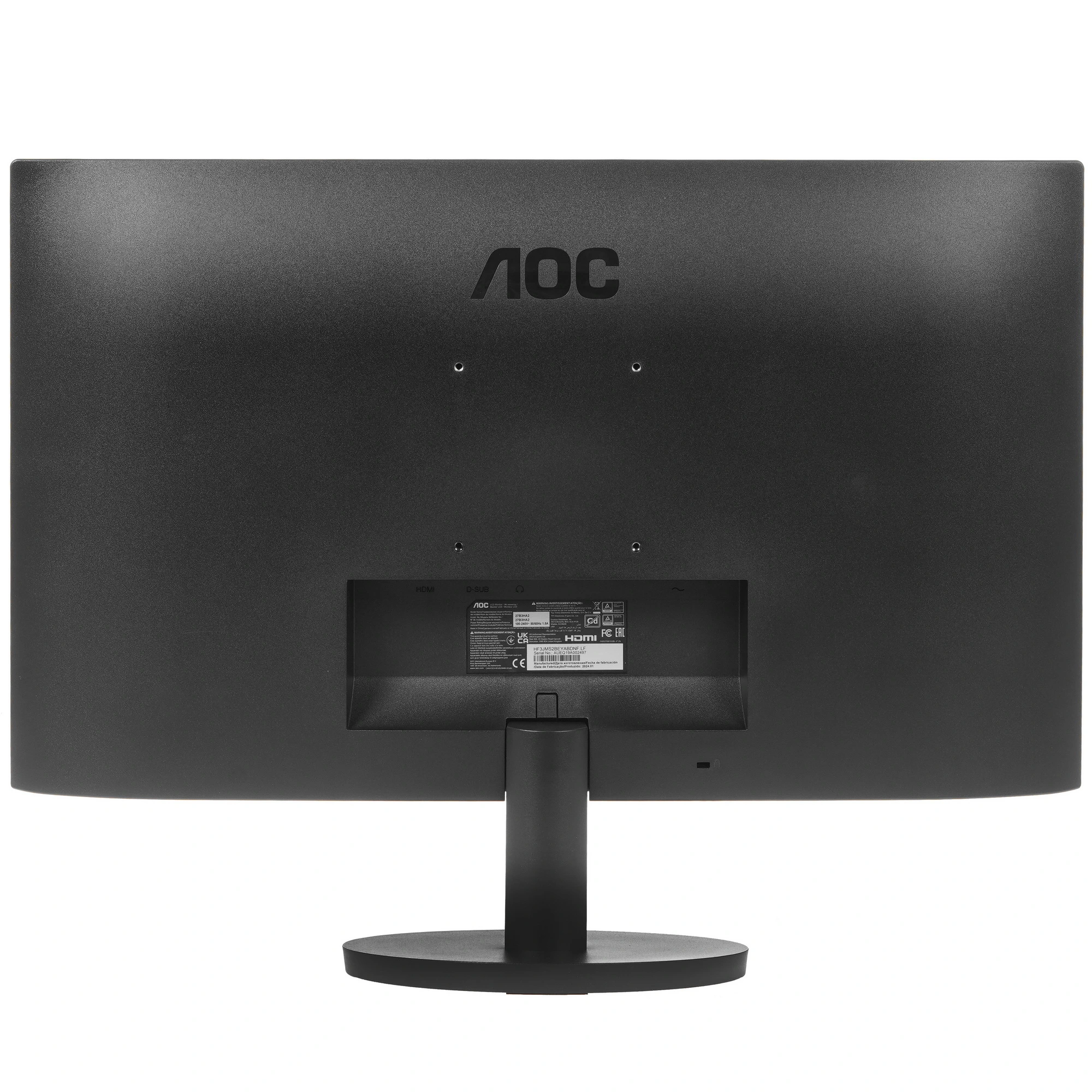 Монитор AOC 27B3HA2 27" 100 Гц IPS Черный