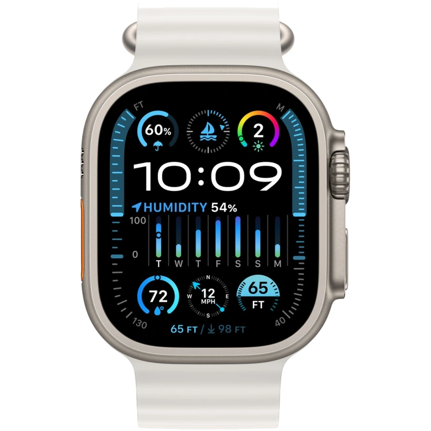Смарт-часы Apple Watch Ultra 2 - 49 mm ремешок Ocean band | White