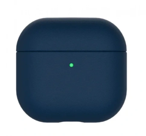 Чехол K-DOO LUXCRAFT Precision Protection for Airpods 4 премиальная кожа Синий